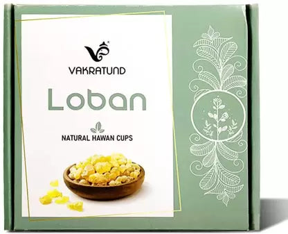 Vakratund Scented Loban Hawan Dhoop Cups Pure & Natural for Aroma & Smoke, Peace & Harmony