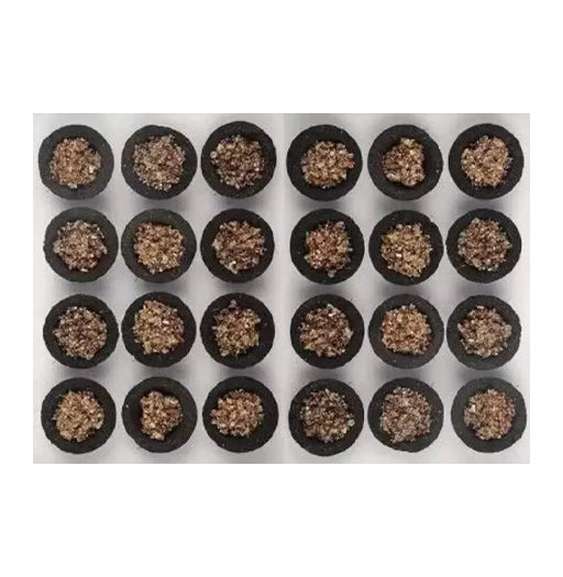 Pure Natural Guggal and Singapuri Loban Sambrani Dhoop Cups Combo, 24 Pcs Box with Holder Plate