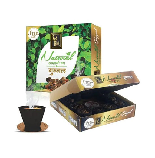 Zed Black Sambrani - Natural Guggal Cup